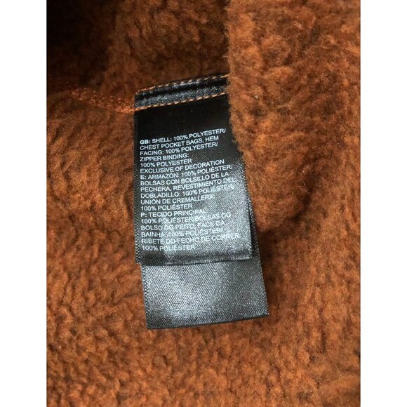 The North Face 1/2 Zip Long Sleeve Sweater Mens XL Burnt Orange - Picture 4 of 7